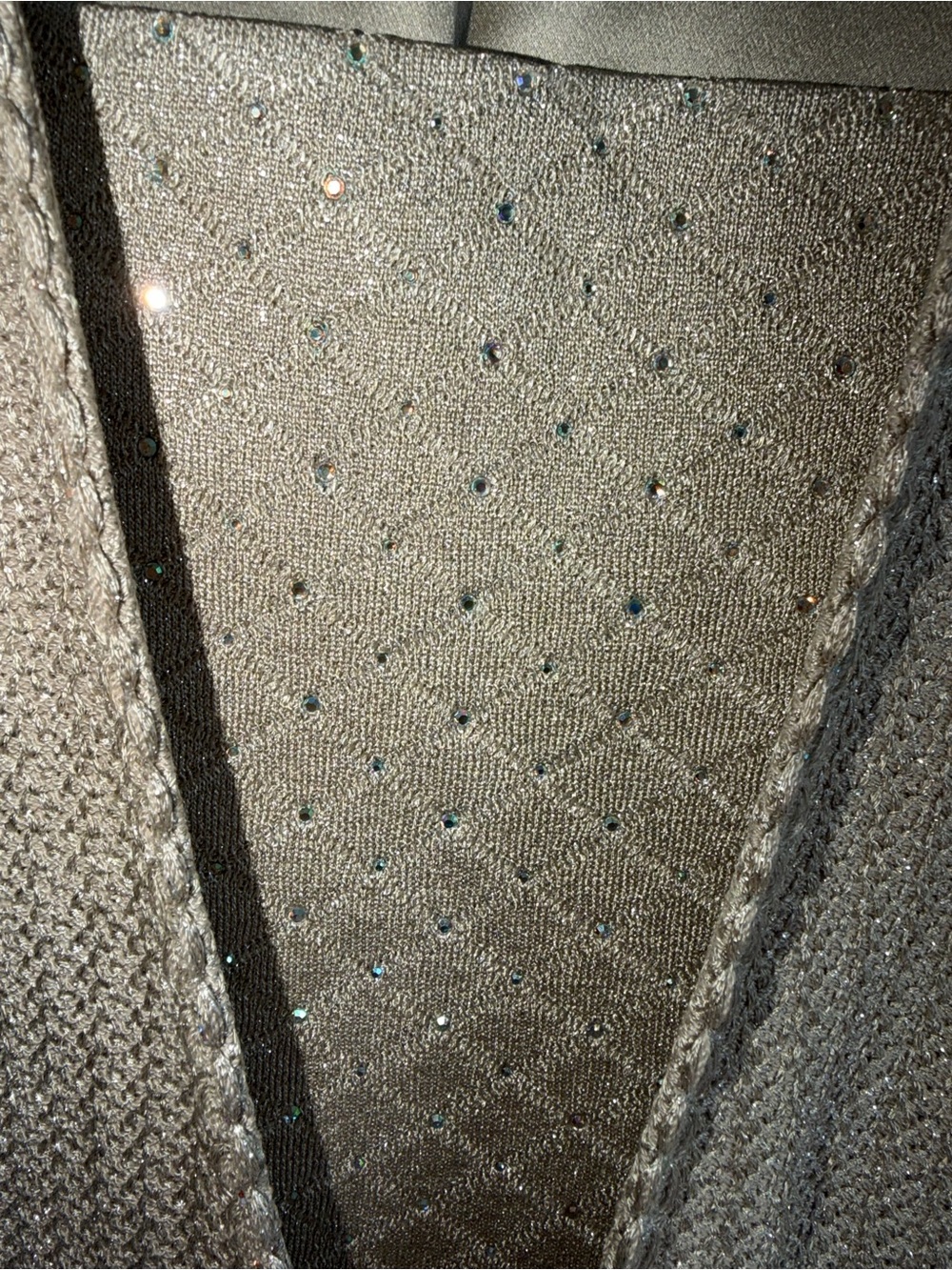 St. John Women's Champagne Beige Knit Blazer with Decorative Clasp $980 - Picture 3 of 4